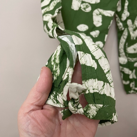 Haute Hippie Linen Blend Printed Jogger Pants S Boho Resort, stretch waist - Picture 5 of 6